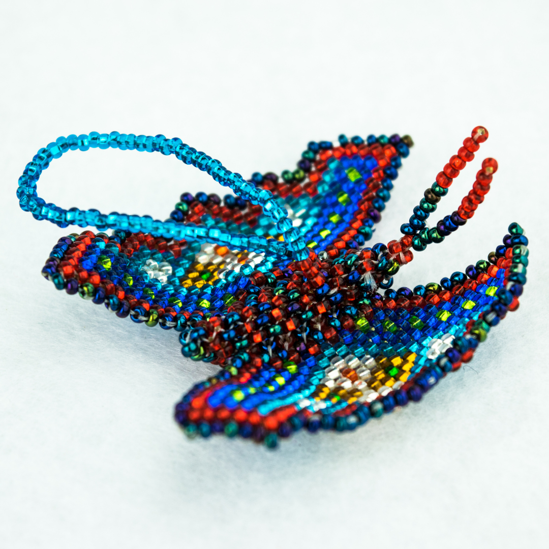 Butterfly Seed Bead Ornament - Guatemala