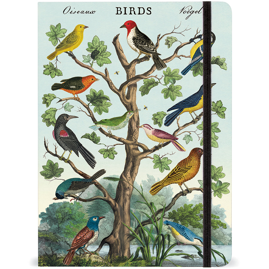 Vintage-Inspired Birds Notebook