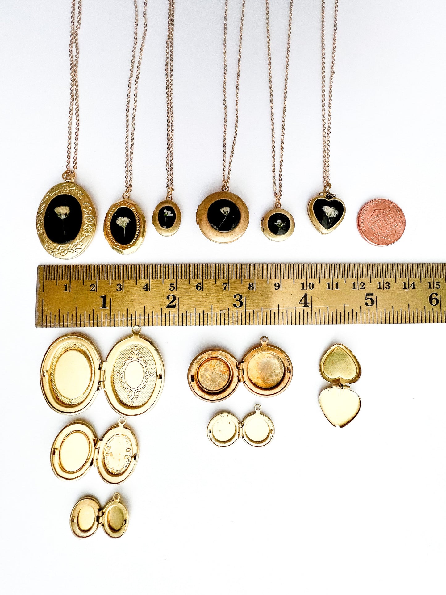 Wildflower Lockets with REAL Flowers