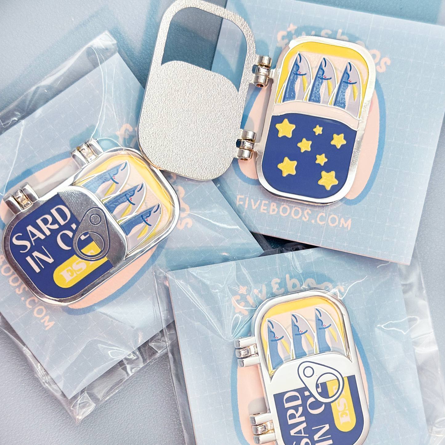 Tinned Fish Hinged Pin