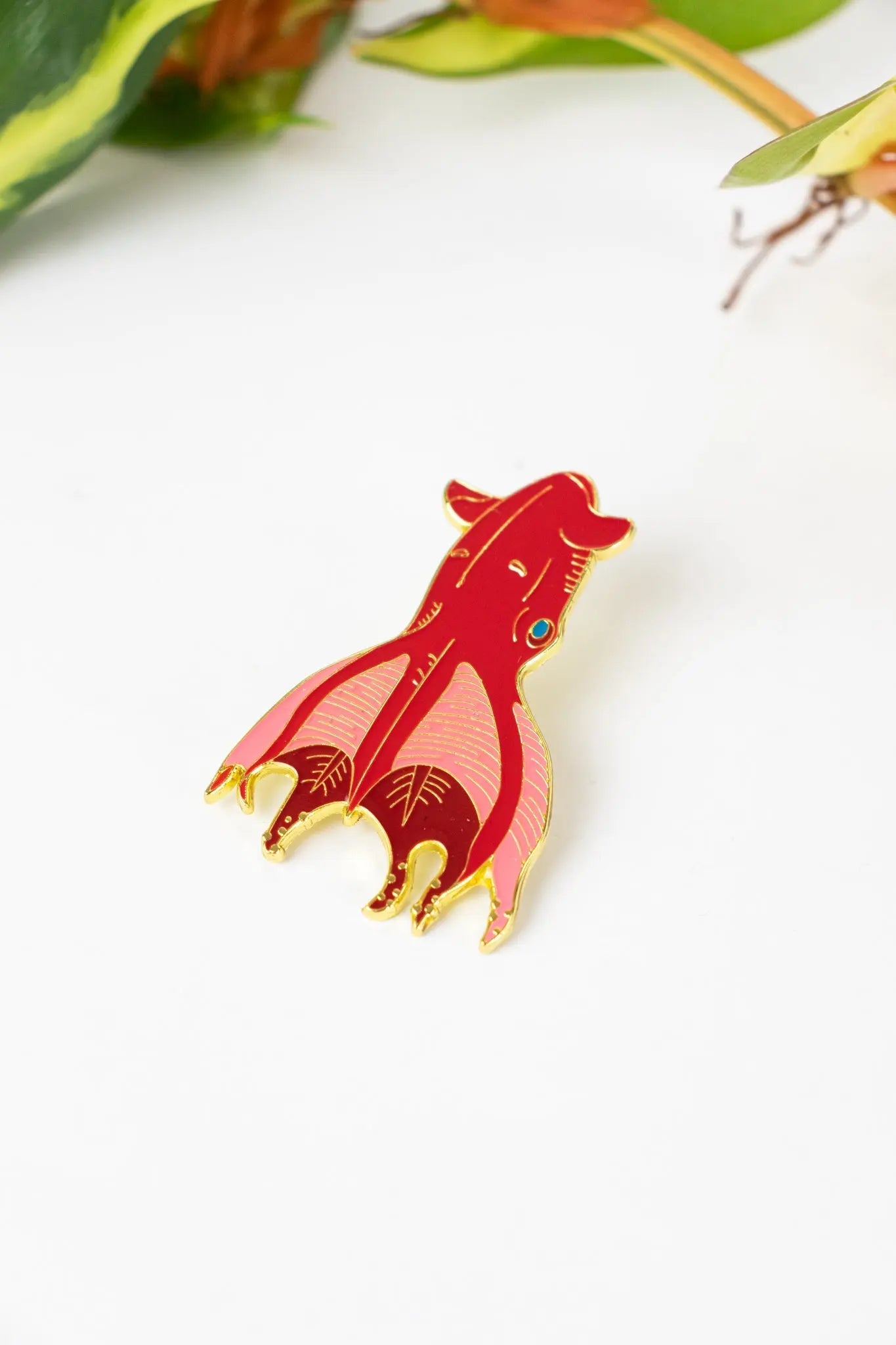 Vampire Squid Enamel Pin (Vampyroteuthis infernalis)