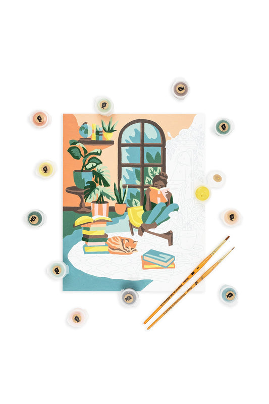 A Novel Afternoon | 8x10 paint-by-number kit