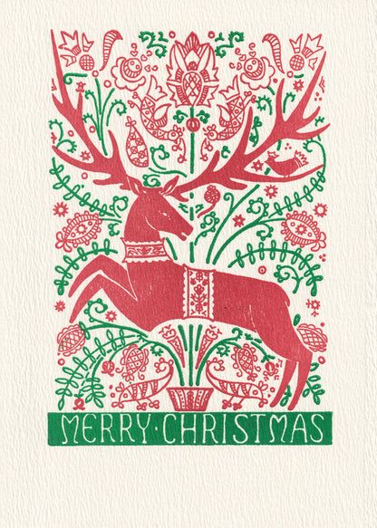 Folk Deer - Holiday Box