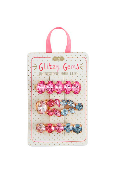 Glitzy Gems Hair Clips