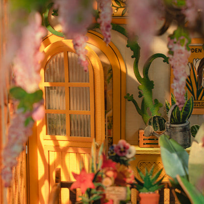 DIY Book Nook Kit – Garden House Bookshelf Insert Decoration