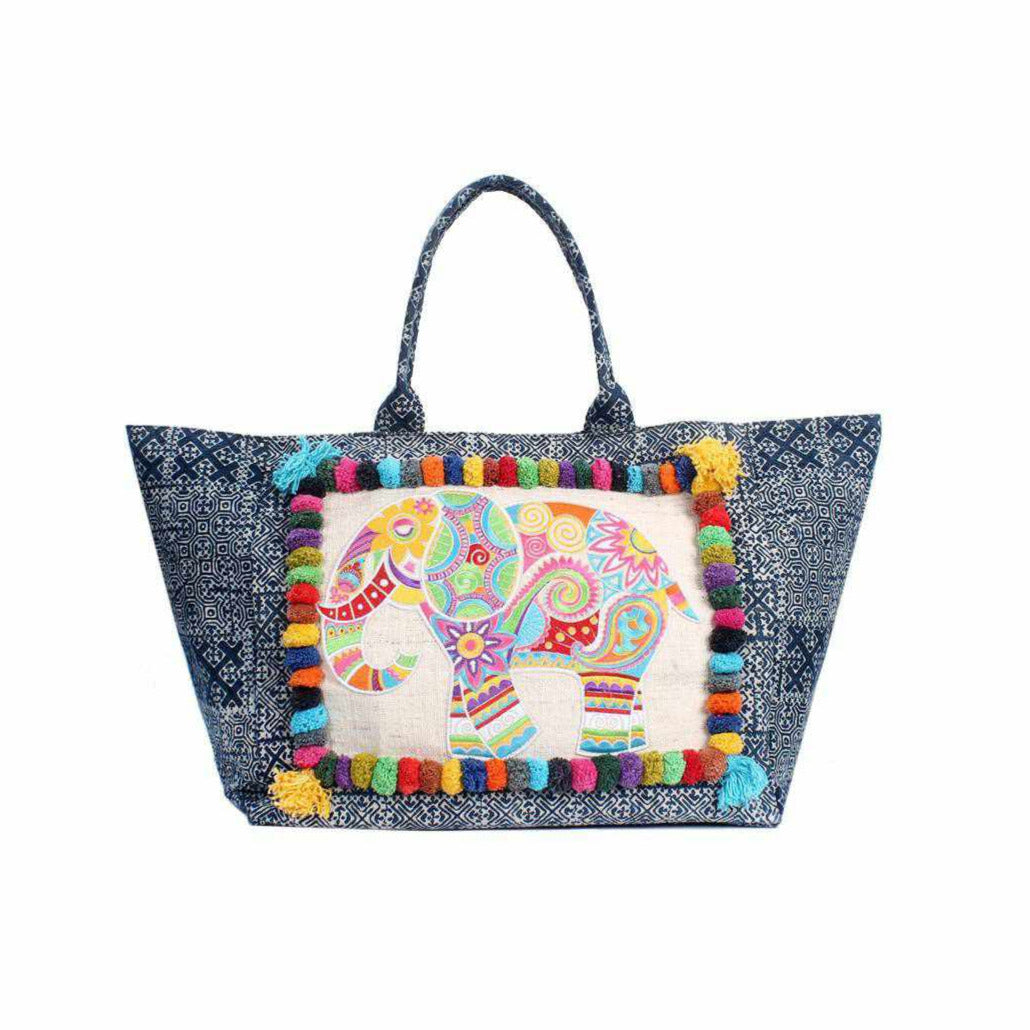 Oasis Batik Elephant Tote Bag - Thailand
