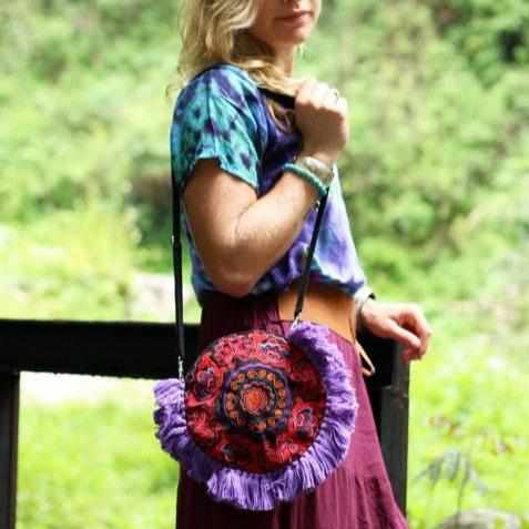 Tassel Crossbody Flor Canteen Bag | Clutch - Thailand