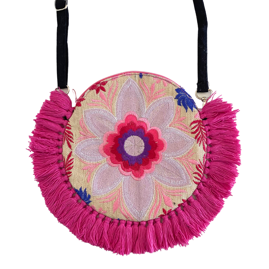 Tassel Crossbody Flor Canteen Bag | Clutch - Thailand
