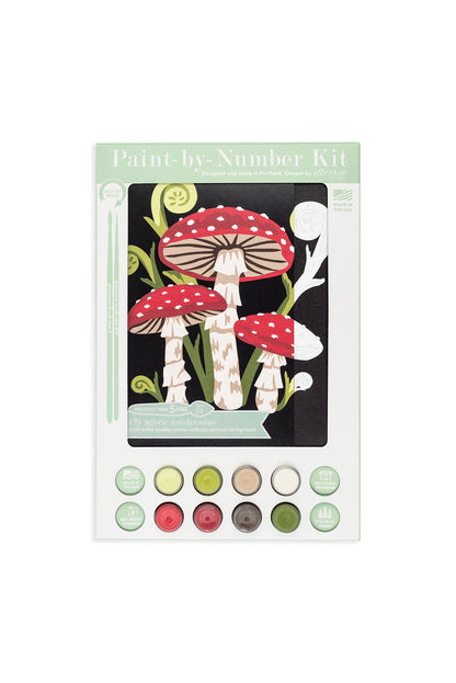 Fly Agaric Mushrooms | 8x10 paint-by-number kit