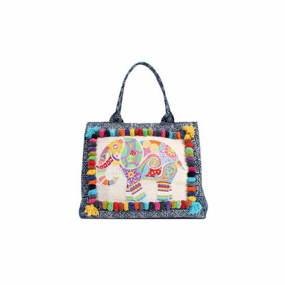Oasis Batik Elephant Tote Bag - Thailand