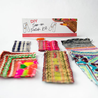 Upcycled Hmong Textile Fabric DIY Patch Kit - Thailand
