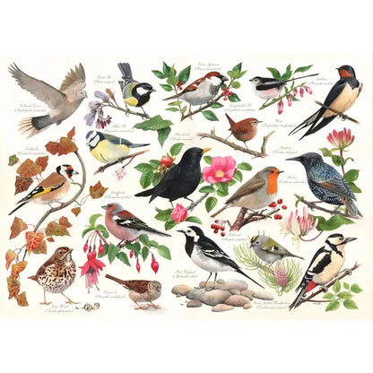 Birds in My Garden 1000 Piece Jigsaw Puzzle HOP