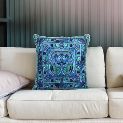 Hmong Bird Embroidered Pillow Cover - Thailand