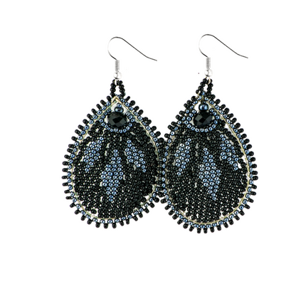 Raindrop Seed Bead Earrings - Guatemala