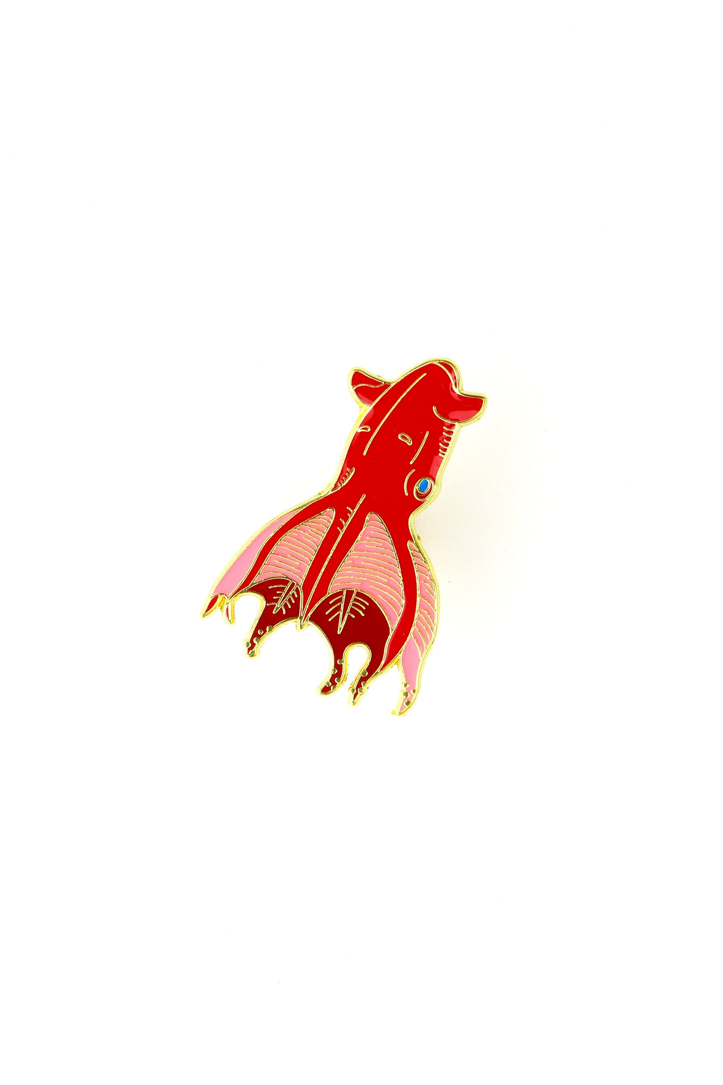 Vampire Squid Enamel Pin (Vampyroteuthis infernalis)