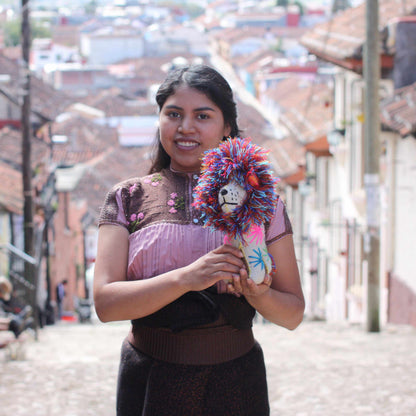 Coco the Chihuahua: Repurposed Wool Boho Decor - Mexico