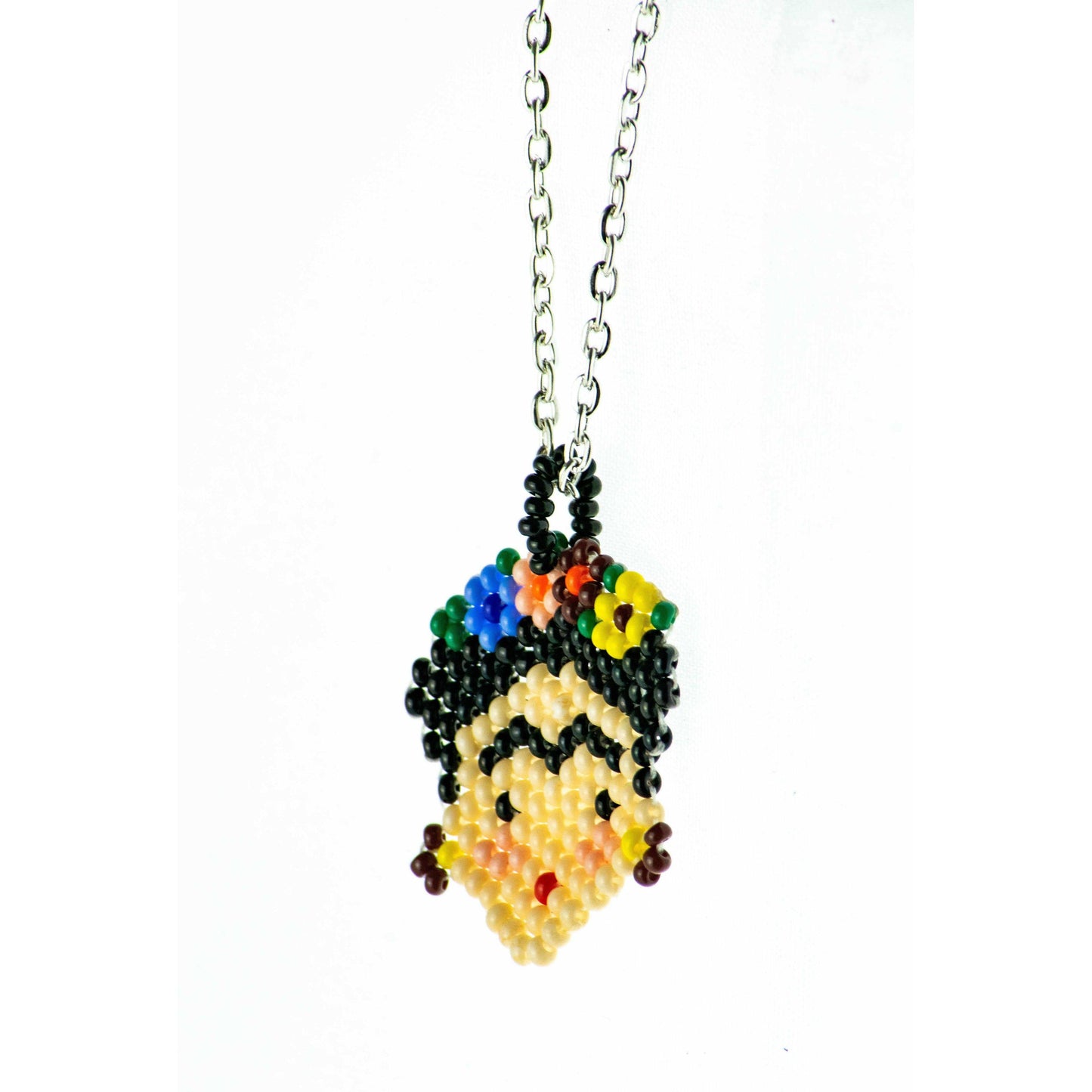 Frida Kahlo Seed Bead Necklace - Mexico