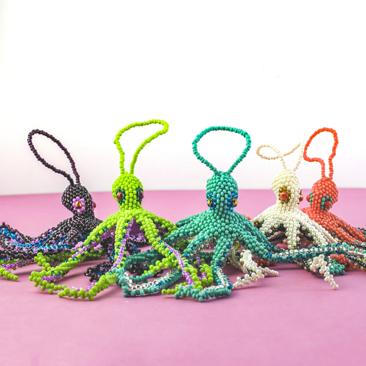 Octopus Seed Bead Ornament - Guatemala