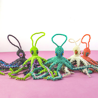 Octopus Seed Bead Ornament - Guatemala