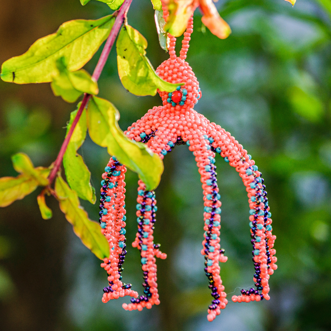 Octopus Seed Bead Ornament - Guatemala