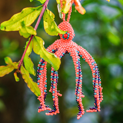 Octopus Seed Bead Ornament - Guatemala