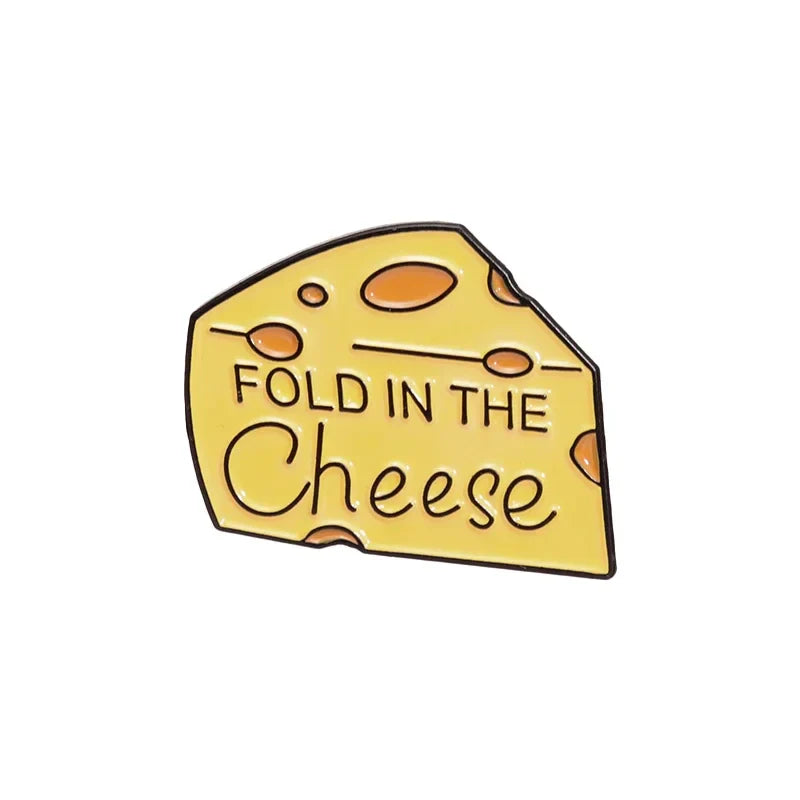 Cheese Enamel Pin Brooch Decorative Lapel Badge Jewelry Gift for Kids