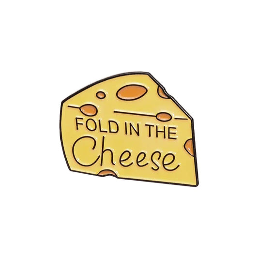 Cheese Enamel Pin Brooch Decorative Lapel Badge Jewelry Gift for Kids