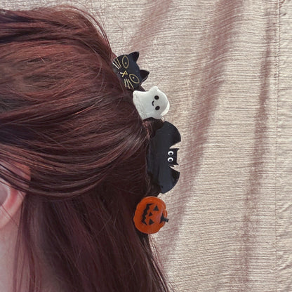 Set of 4 Velvet Claws Mini Spooky Hair Claws | Hair Claw Clip in Giftable Pouch