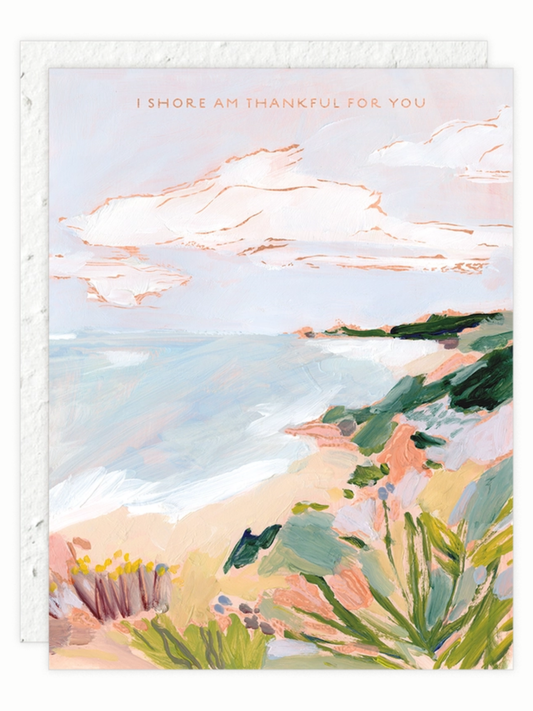 Shore Am Thankful - Seeded Thank You Card