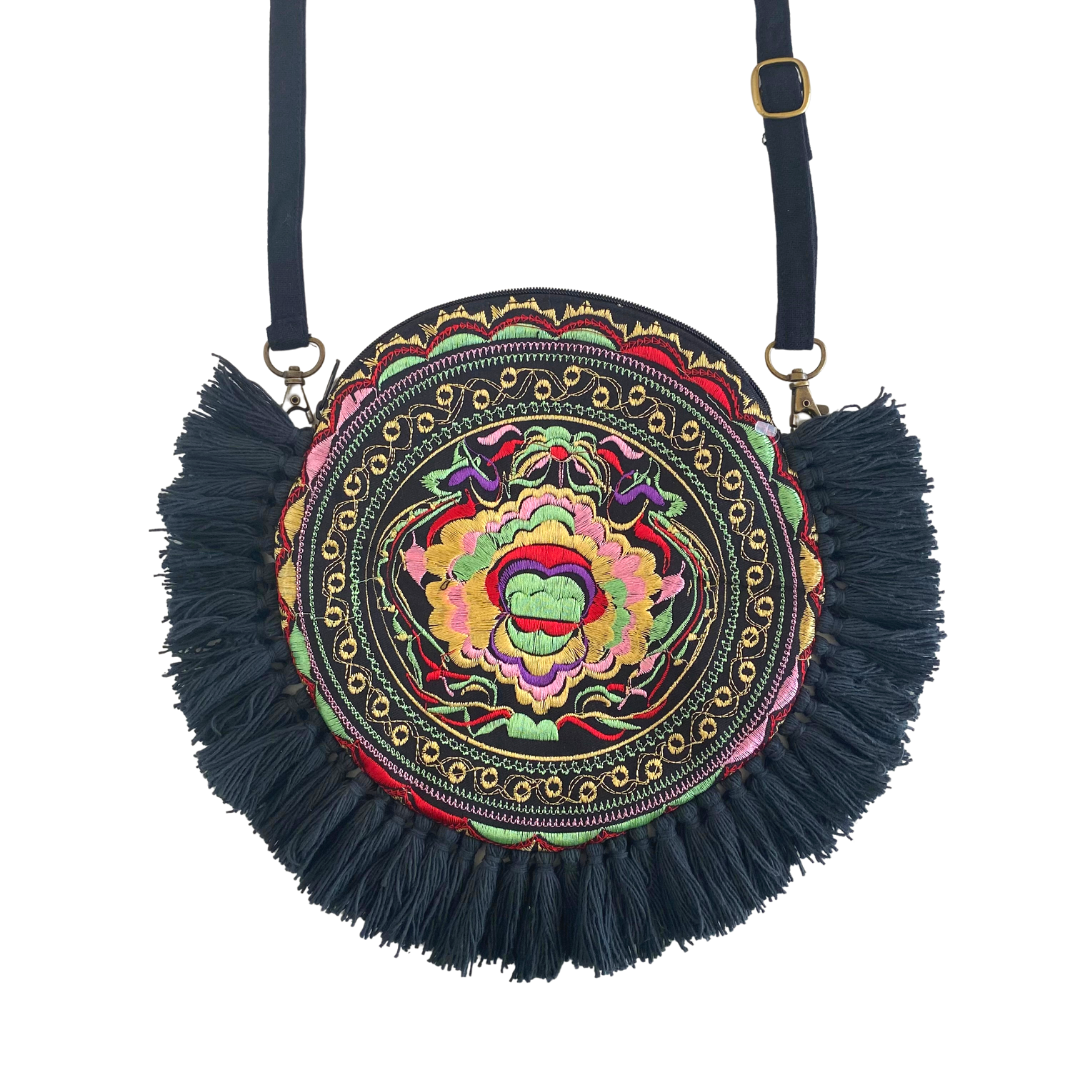 Tassel Crossbody Flor Canteen Bag | Clutch - Thailand