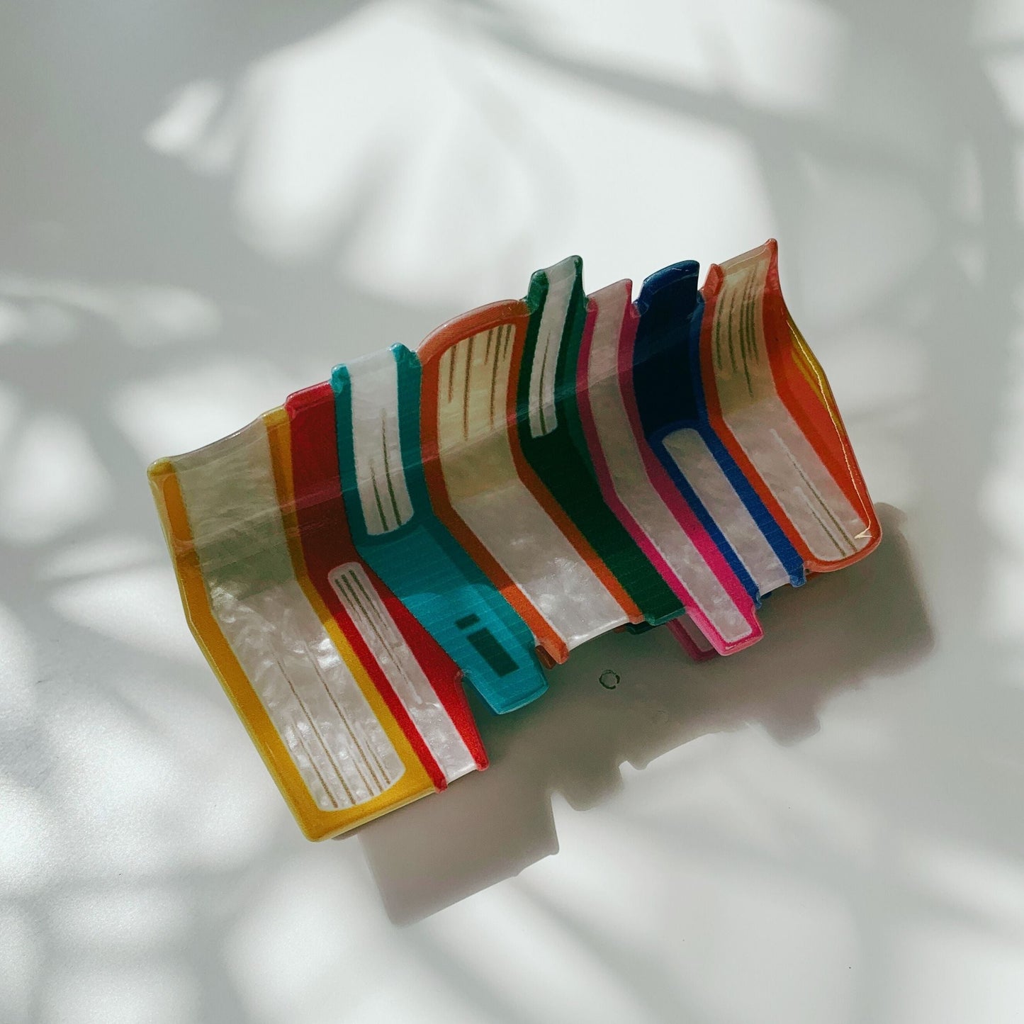 Velvet Claws Stack of Books Hair Clip | Claw Clip in Velvet Travel Bag