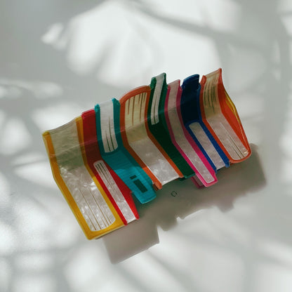 Velvet Claws Stack of Books Hair Clip | Claw Clip in Velvet Travel Bag