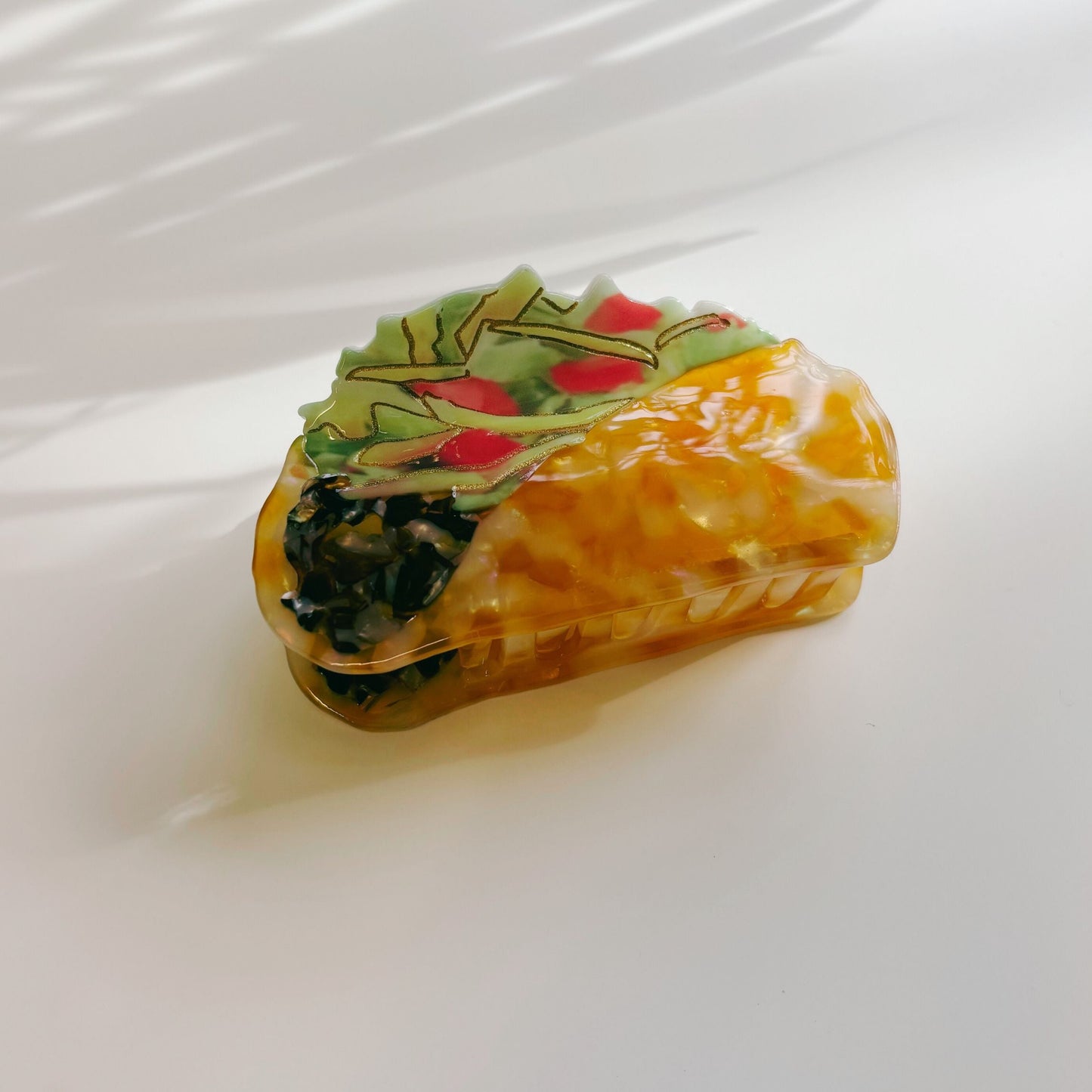 Velvet Claws Taco Fiesta Hair Clip | Claw Clip in Velvet Travel Bag