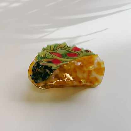 Velvet Claws Taco Fiesta Hair Clip | Claw Clip in Velvet Travel Bag