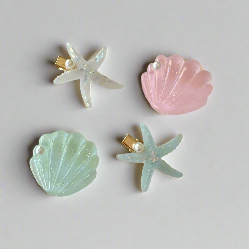 Sea Sparkle Hair Clips