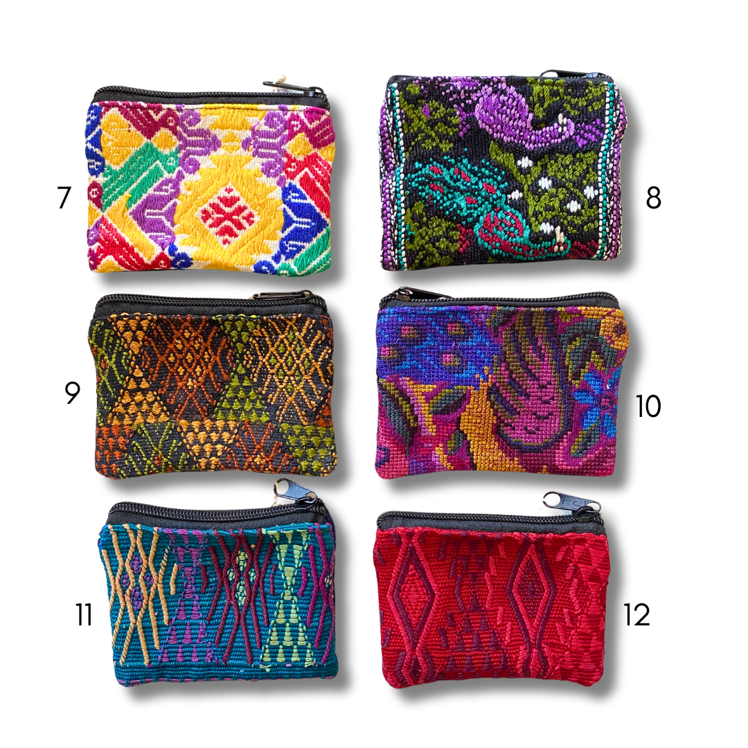 Maya Up-cycled Huipil Cosmetic One-of-a-Kind Bag (X-Small) - Guatemala