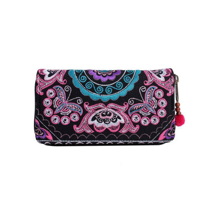 Butterfly Embroidered Wallet - Thailand
