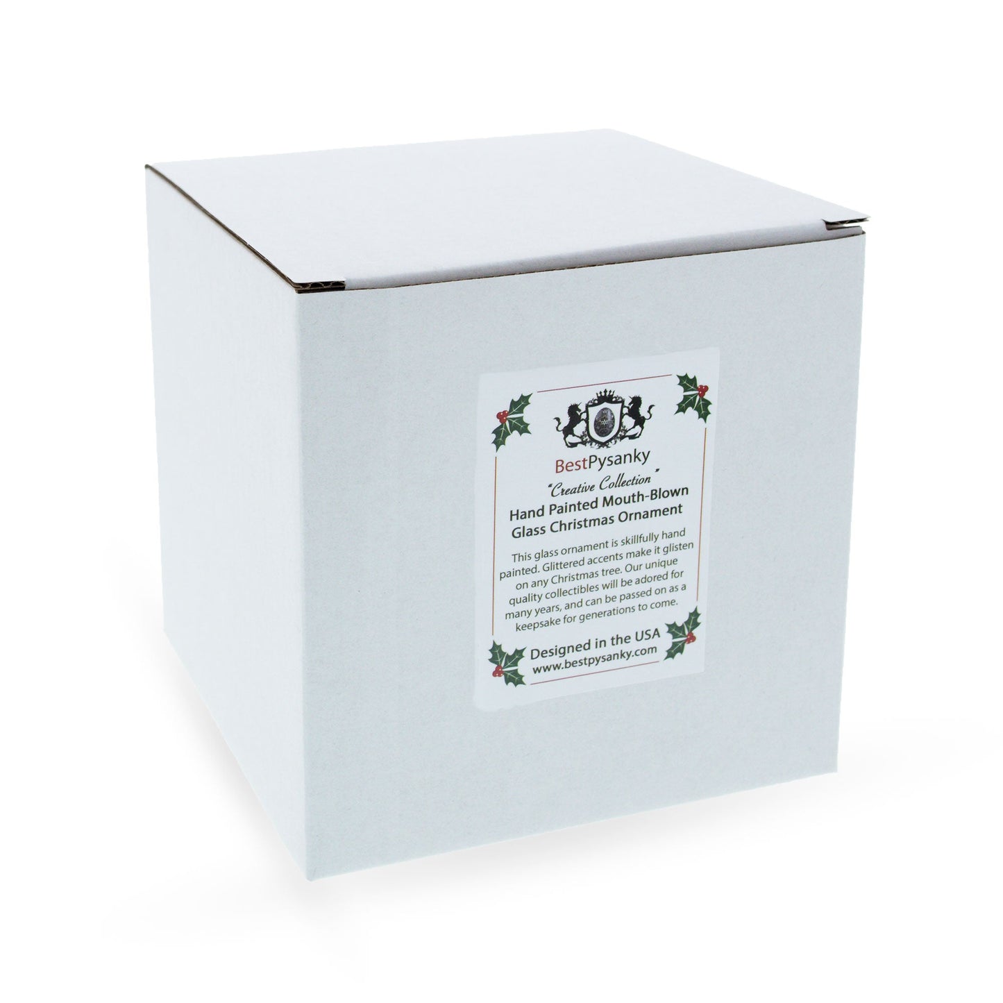 Baguette Bread Glass Christmas Ornament