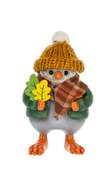 Sweater Weather Fall Bird Figurines | 3 Styles