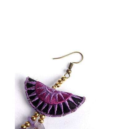 Hmong Stars Tassel Earrings - Thailand