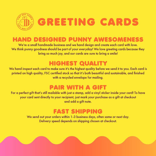 Bananas Thank You Card "Thanks a Bunch!"