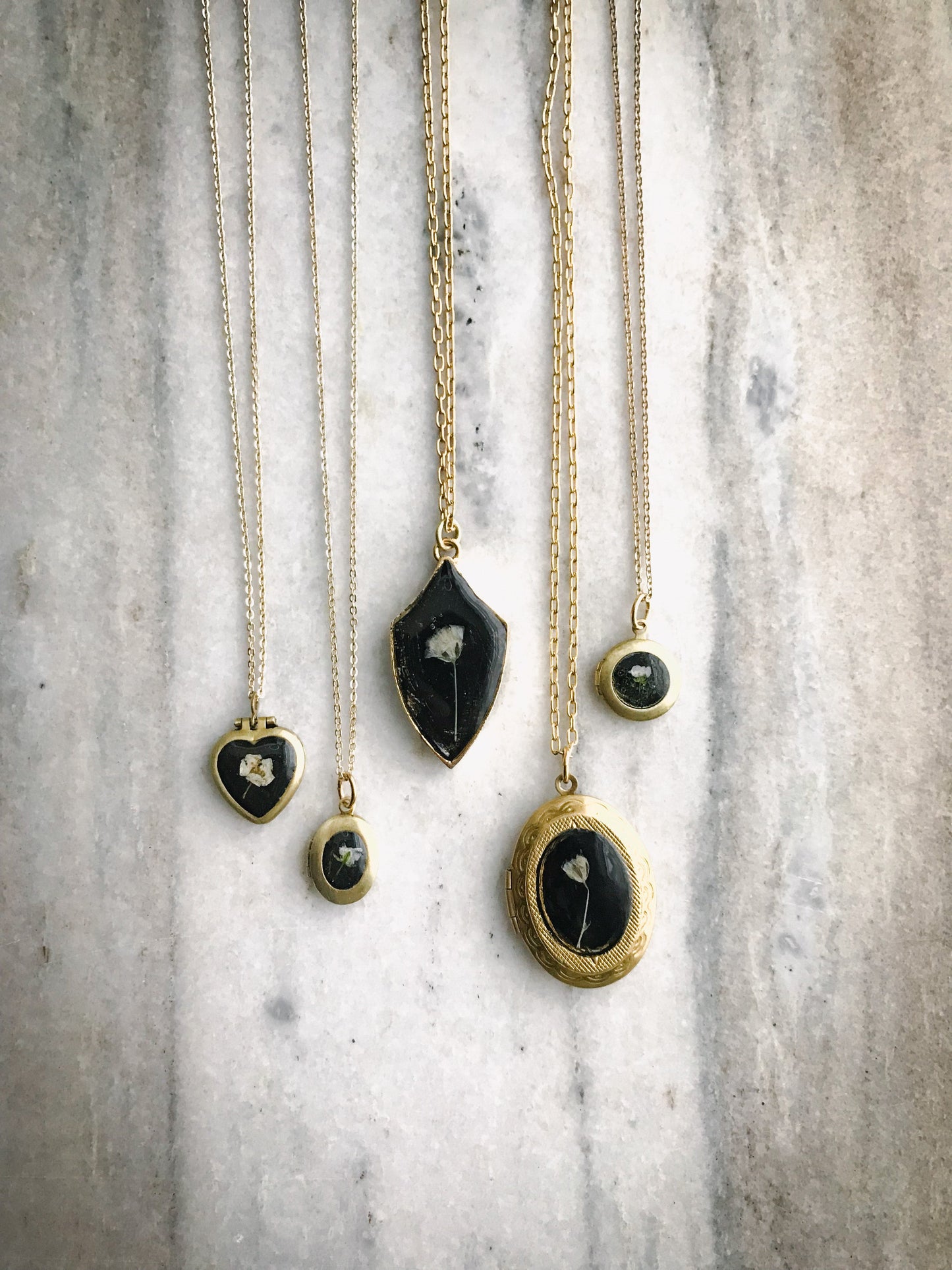 Wildflower Lockets with REAL Flowers