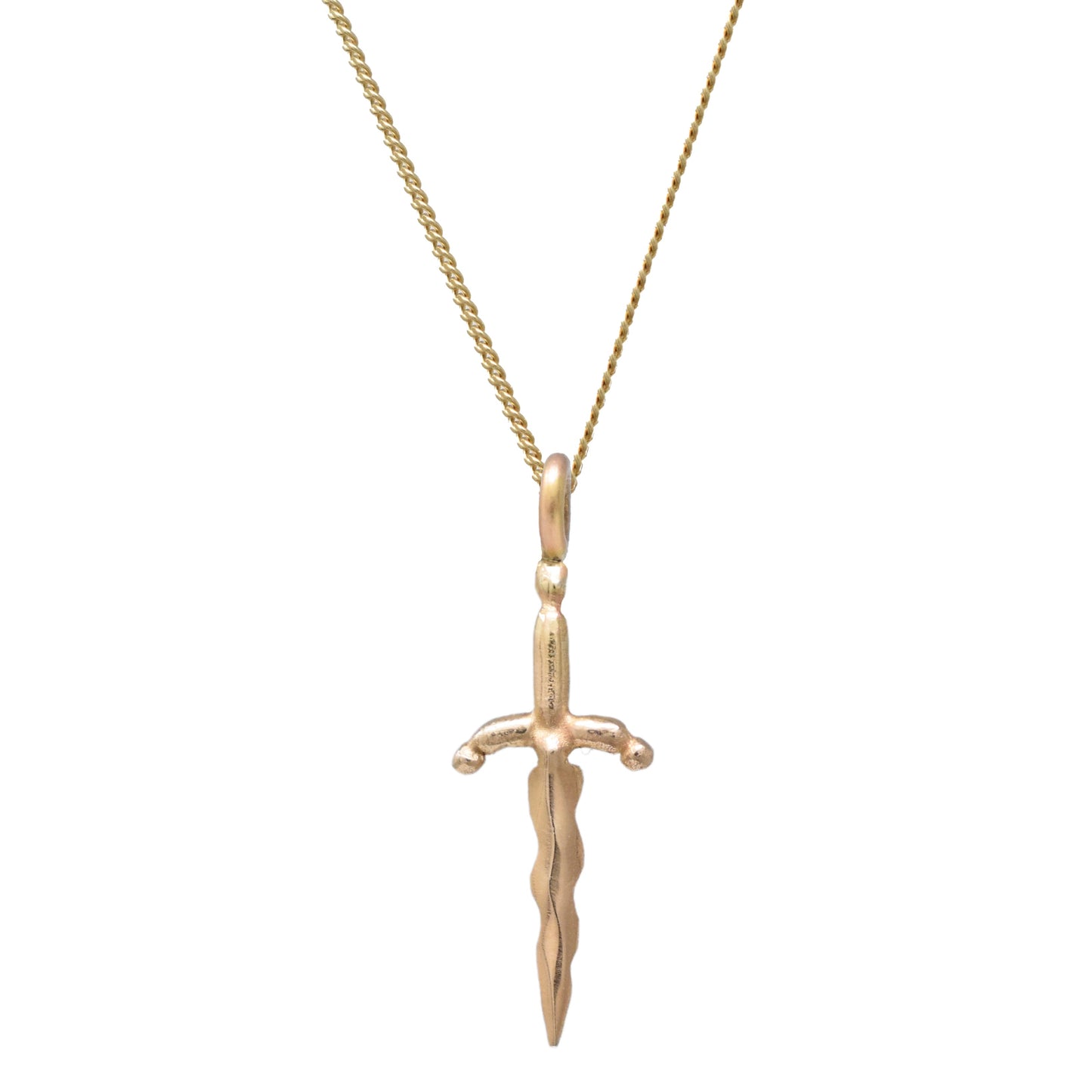 Mini Wavy Dagger Necklace