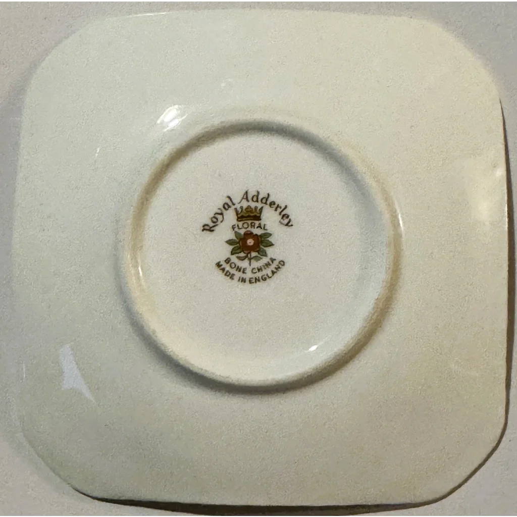 Royal Adderley Duck Square Fine Bone China Saucer Trinket Dish