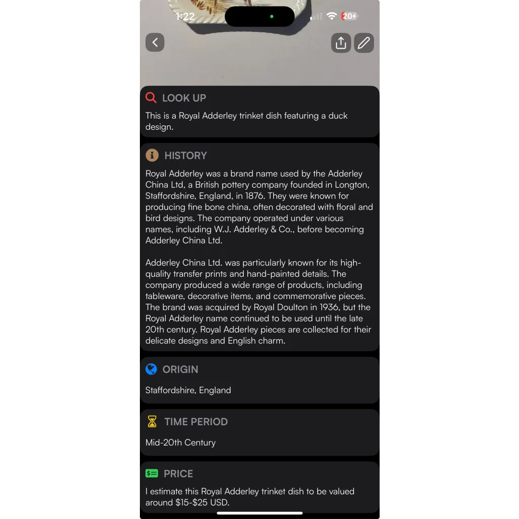 Royal Adderley Duck Square Fine Bone China Saucer Trinket Dish