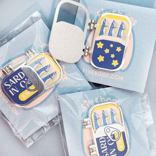 Tinned Fish Hinged Pin