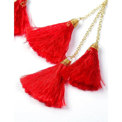 Trio of Tassels Earrings - Thailand