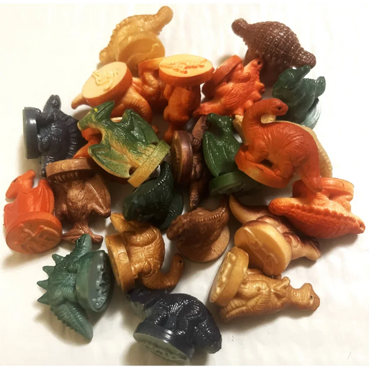 Rare Vintage 1970s Dinosaur Rubber Stamps for Collectors