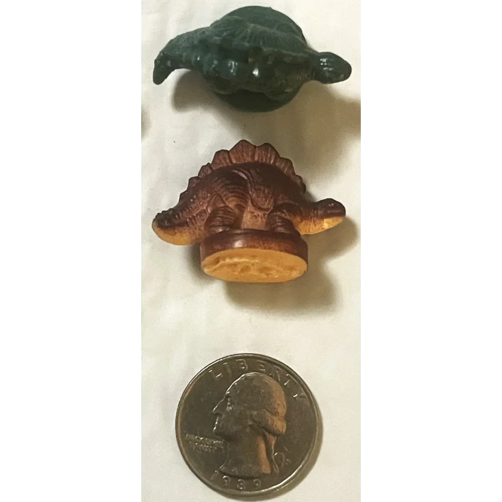 Rare Vintage 1970s Dinosaur Rubber Stamps for Collectors