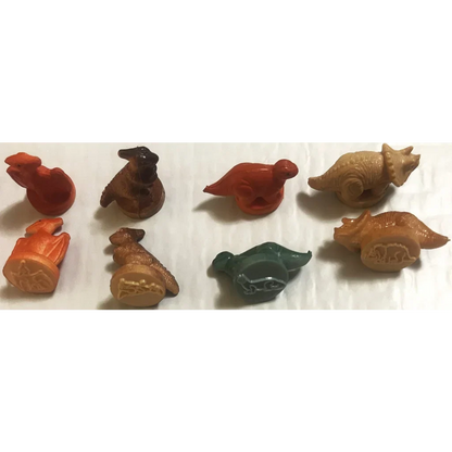 Rare Vintage 1970s Dinosaur Rubber Stamps for Collectors